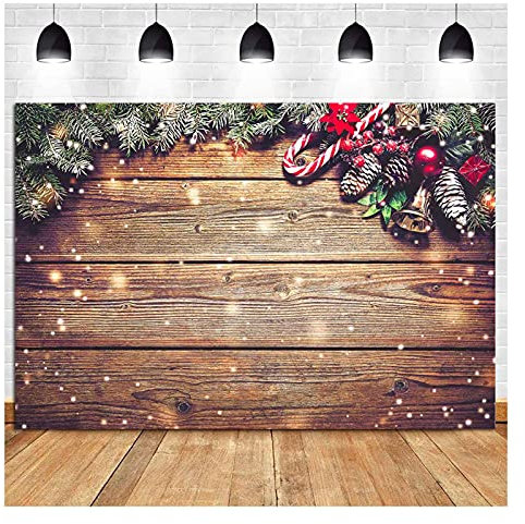 Foto-Hintergrund, Motiv: Winter-Schneeflocke mit goldfarbenem Glitzer, 2,8 x 1,5 m, Vinyl, für Weihnachten, Party, Fotografie, Kinder, Portrait, Familienfeier, Fotostudio, Requisiten