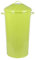 46 Litre Vintage Style Metal Tapered Dustbin & Lid - Lime Green - 70cm (H) x 33cm (Dia)