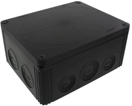 ENCLOSURE, JUNCTION BOX, PC, BLACK, Plastic Enclosures (10110740) Pack of 1