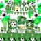 Vaisselle De Fête De Football – Y Compris Bannière Happy Birthday, Assiettes, Décorations de Gâteau, Tasses, Serviettes, Nappe, Pailles, Pour Garçons Sport fête d'anniversaire pour 20 Invités