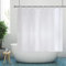 YISURE Tenda da doccia stretta e larga 150 cm per vasche da bagno piccole, tessuto poliestere antibatterico Piccola tenda da bagno impermeabile, larghezza 150 x altezza 150 cm