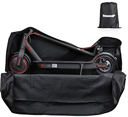 SUNELFFY Elektroroller Tragetasche E-Scooter Aufbewahrung Transporttasche Faltbarer Roller Zubehör Rucksack Handtasche Schultertasche Heavy Duty für Mijia M365/M365 Pro Xiaomi Segway (Schwarz)