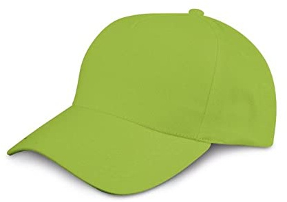 Generico Cappello con Visiera 5 Pannelli in 100% Cotone Colorato, Berretto Semplice per Adulto e Bambino Regolabile a Strappo Visiera Rigida, Versione Singola o in Formato Convenienza da 10 Pezzi