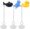 3 Stück Abflussstopp Ø 43-45mm Universal Drain Stopper Plug Gummi Waschbecken Badewannenstöpsel mit Kette Abfluss Stöpsel Ablassstopfen für Küche, Waschbecken Abfluss Badewanne Badezimmer