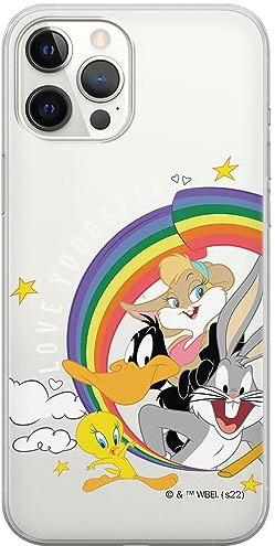 ERT GROUP mobile phone case for Iphone 12 PRO MAX original and officially Licensed Looney Tunes pattern 016 optimally adapted to the shape of the mobile phone, partially transparent