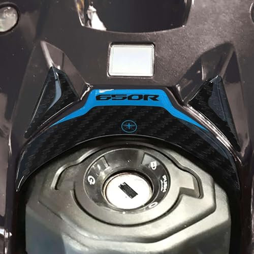 labelbike - 3D Aufkleber zum Schutz des Motorrad-Zündschlüsselbereichs kompatibel mit Honda CBR 650 r - Hellblau