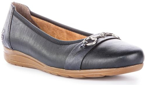 Rieker Womens L9360-14 Slip-On Shoes (Blue, UK Footwear Size System, Adult, Women, Numeric, Medium, 5)