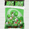 XYOK Yoshi Bettwäsche-Sets Fanartikel Bettdecken Bezug & Kissenbezug Kinder Jugendliche Bettwaren-Sets Bettbezug für Geburtstag (Yoshi, Single 135x200)