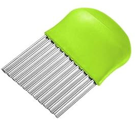BHIAG Kartoffel- und Pommesschneider aus Edelstahl – ein Muss in der Küche, um köstliche Kartoffelsnacks zuzubereiten/434(Green)