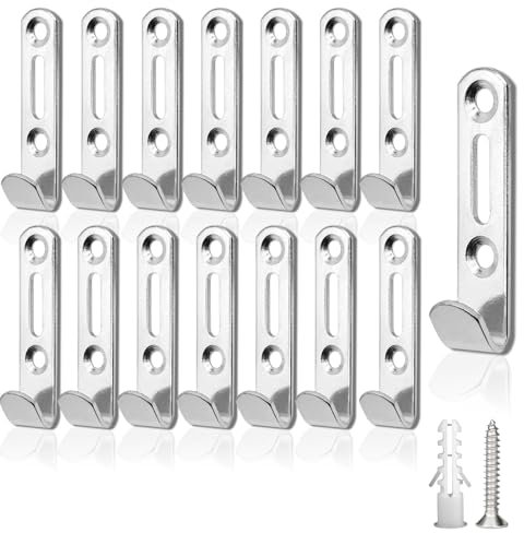 MHYMX 15 Stück Planenhaken, Anhänger Zubehör Anhänger Plane Netzhaken 2 Loch Befestigungshaken für Anhängernetz 54x12mm Planenbefestigung für PKW Anhänger Camping Abdeckplane