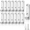 Ganchos para Lona 20 Uds Lona Remolque de Fijación 2 Agujeros Ganchos para Red de Remolque 54 X 12 mm Ganchos Tensores Accesorios para Lona de Camping