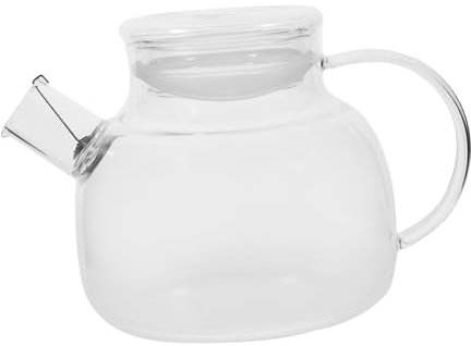 BEBEMOKO Large Capacity Glass Cold Water Pitcher Tea Filter Infuser Strainer for Tea Juice Cold Water