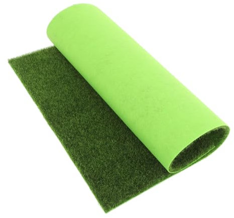 FONDOTIN Artificial Grass Tiles Outdoor Fake Grass Rug Green Turf Potty Patio Garden