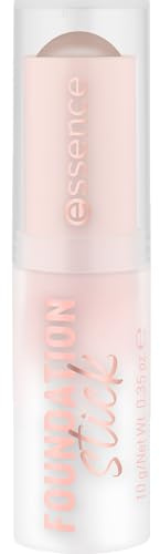 essence FOUNDATION stick, Nr. 240, Braun, pflegend, abdeckend, weichzeichnend, natürlich, vegan, ölfrei, ohne Konservierungsstoffe, ohne Parabene, 3er Pack (3x10g)