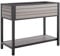Dehner Hochbeet Houston, schmales Balkonhochbeet, 115 x 93 x 52 cm, Volumen 120 l, Kunststoff/Aluminium, grau