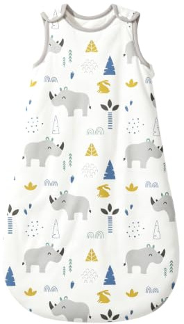 Mosebears Baby Winter Schlafsack Kinderschlafsack 2.5 Tog Schlafsack aus 100% Baumwolle Verschiedene Größen von der Geburt bis zum Alter von 24 Monaten Ganzjährig