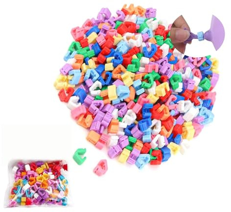 txuzong 300 Pezzi Chiusure per Palloncini in PVC - Clip per Palloncini Festa con Colori - Ideale per Ghirlande e Decorazioni per Feste - Sistema Rapido e Sicuro