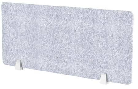 Xiyocadt Akustik Trennwand Schreibtisch, Tischtrennwand, Schreibtischteiler, Dicke 16 mm, Schalldämmender Sichtschutz Freistehend (40x80 cm(HxL))