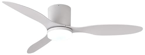 BEL AIR HOME - Ventilador de Techo MISTRAL con Motor DC, 132 CM, Luz LED 24W, 6 Velocidades de Aire y 3 Temperaturas de Luz, Mando a Distancia Incluido (BLANCO)