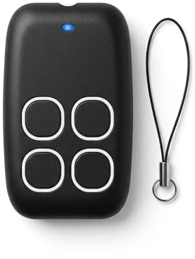 Garage Door Remote, Four Button Electric Fob with 50-100m Signal Range, Universal Remote Control Device, Compatible with 250-913MHz Frequencies, Universal Garage Door Opener