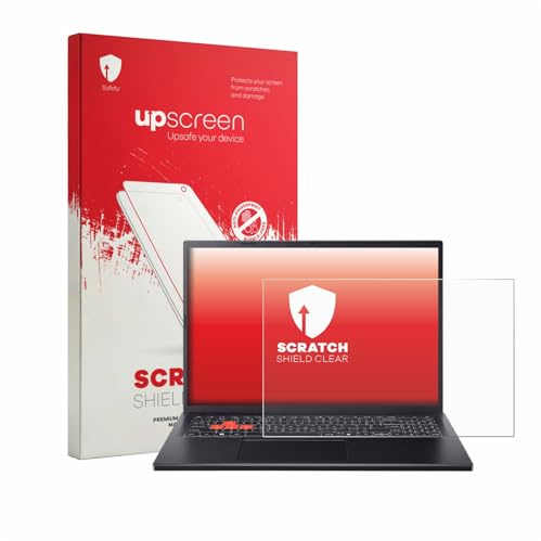 upscreen Schutzfolie für Acer Nitro Lite 16 NL16-71G – Made in Germany, Kristall-klar, Kratzschutz, Anti-Fingerprint