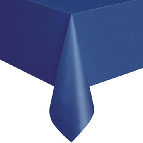 Unique Navy Blue Plastic Table Cover