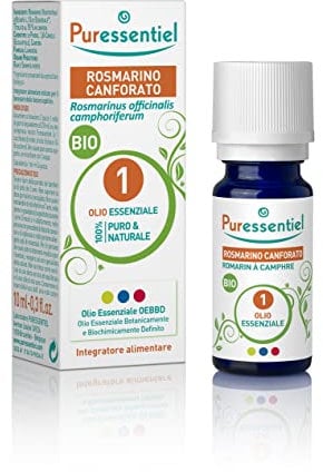 Puressentiel Rosmarino Canfora Bio, Verde, 10 Millilitro
