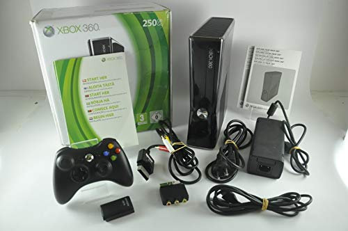 Console de jeu Microsoft Xbox 360 Slim 250 Go + 2 manettes + Call of Duty Black Ops & Batman Arkham Asylum