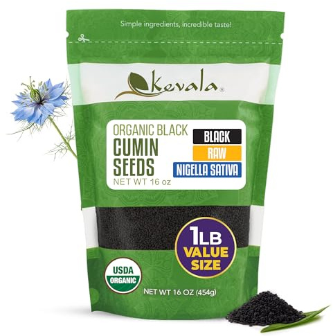 Kevala, Organic Black Cumin Seeds, 16 oz