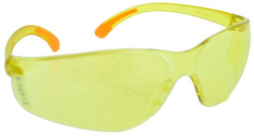 GREENSTAR - Lunettes De Protection 45m/s En Plastique - Verres Jaunes - Modèle Professionnel - Norme EN166 F - Débroussailleuse & Bricolage