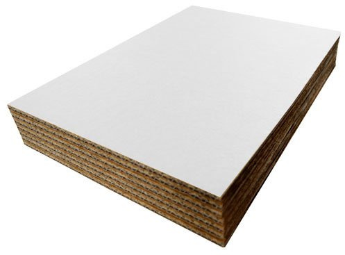 A3 420mm x 297mm White Cardboard Corrugated Sheets Pads Dividers Art Craft Board Qty 10 Sheets