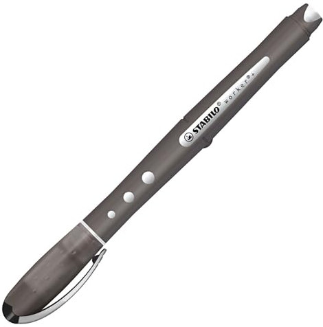 STABILO Tintenroller worker+ colorful - medium - Einzelstift - schwarz