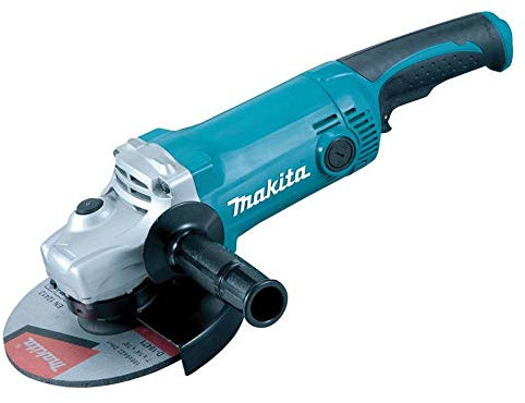 Makita GA7050 GA7050-Amoladora 180 mm 2000W 8500 RPM 4.6 kg sin BLoqueo interruptor, Nero, 436 mm