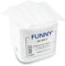 Funny Prägeserviette, 1 lagig, hochweiß, 32 x 32 cm 1/4 Falz, 10er Pack (10 x 500 Stück)