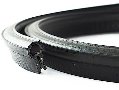 EUTRAS [10 m] Türdichtung KSD2004 Dichtungsprofil 1,0-3,5 mm – hält ohne Kleber – Gummidichtung für Autotür, Kofferraum und Heckklappe – deutsche Industriequalität Made in EU