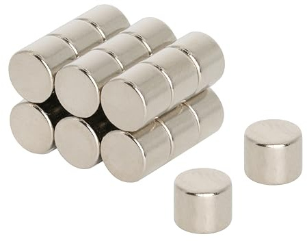 N42 Neodymium Magnet for Arts, Crafts, Model Making, DIY, Hobbies, Science, Office and Home - 5mm dia x 4mm thick - 0.86kg Pull - Pack of 20