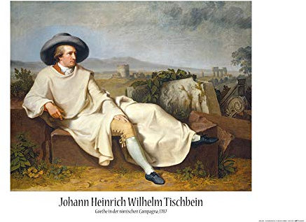 1art1 Johann Heinrich Wilhelm Tischbein Poster Goethe In Der Campagna, 1787 Plakat | Bild 91x61 cm
