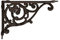 zeitzone Regalträger Regalhalter Regalwinkel Groß Gusseisen Antik-Stil Braun 33x21,5cm
