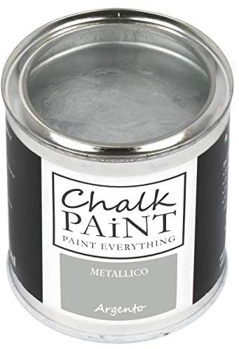 Chalk PAiNT PAINT EVERYTHING VERNICE METALLICA Professionale ARGENTO 250 ml - Aderisce a tutti i materiali senza carteggiare