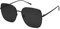 SOJOS Sonnenbrille Damen Vintage Verspiegelt, Herren Retro Übergröße Eckig Sonnenbrille UV400 Schutz Rechteckige Brille SJ1146 mit Dunkelschwarzer Rahmen/Graue Linse
