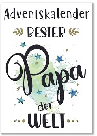 Lieblingsmensch Adventskalender mit Schokolade gefüllt - Bester Papa der Welt