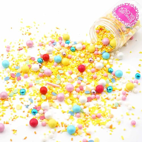 Streusel Osterei bunt Mix 90g Zuckerstreusel Ostern Frühling Plätzchen STREUSEL GLÜCK Sprinkles für Tortendeko Geburtstag Blumen Party Muffins Cupcakes Cake Pops