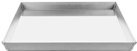 Fatto in Casa da Benedetta Teglia Furba quadrata (35 x 35 x 3cm) in Alluminio, Nickel Free – Produzione artigianale, Colore Grigio – In Forno fino a 230 °C