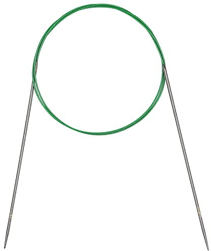 Coopay Rundstricknadeln 100 cm, 2,25 mm Stricknadeln Rundstricknadel Edelstahl Rundstricknadeln mit Flexibel Kabel, Robust Rund Stricknadeln für Decken Stricken & Große Projekte