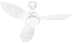 FARELEK Corsica Ventilateur de Plafond Puissance 70 W, Diamètre 1160 mm, Type de Construction Bois Blanc, Télecommande, Selecteur de Vitesse,