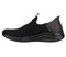 Skechers Ultra Flex 3.0 Smooth Step, Zapatillas Mujer, Black Knit Jersey Trim, 38 EU