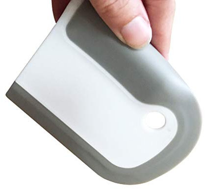 FARUTA Rascador de platos duradero Rascador de sartén de buenos agarres Rascador de platos de cocina Rascador de masa Rascador de silicona Rascador de fregadero Multifunción, fácil de limpiar