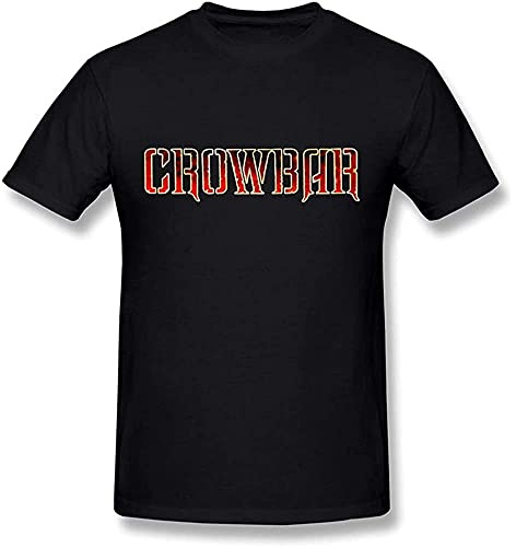 Crowbar Band Graphic Printed T-Shirt Fashion Mens Tee Black M