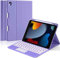 YMXuan iPad 9th Generation Keyboard Case with Touchpad,Detachable Wireless Bluetooth Keyboard with Smart Trackpad for iPad 9/8/7th Gen (2021/2020/2019) 10.2 Inch,iPad Air 3/iPad Pro 10.5 Inch (Purple)