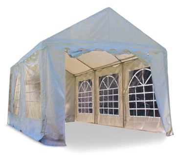 Carpa Jardín 6x3 m Acero | Lona Reforzada Impermeable | Carpa con estructura de acero y lona reforzada impermeable. Ideal para jardín, bodas, eventos y hostelería.